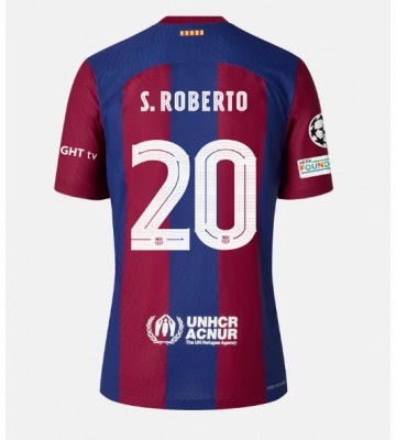 Barcelona Sergi Roberto #20 Hjemmebanetrøje 2023-24 Kort ærmer